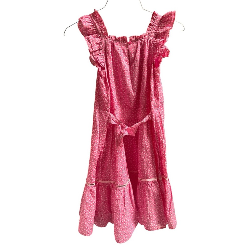 French Connection Girl's Pink Ruffle Summer Dress Size 10/12 - Picture 4 of 7